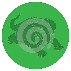 Illustration of a dinosaur triceraptos