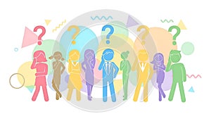 Question Mark People, Thinking, Problem Solving, Confusion