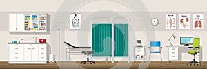 Illustration of a doctor office