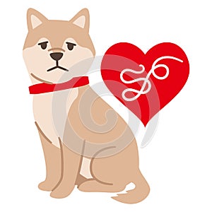 Illustration of a dog infected with heartworm