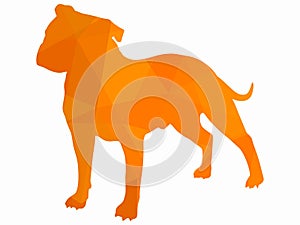 illustration of a dog, vector drawing