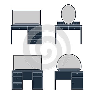 Illustration of a Dressing Table
