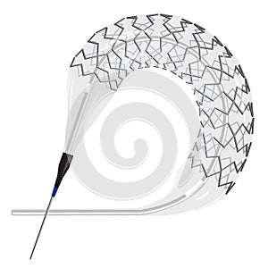 Illustration of a Drug-eluting stent