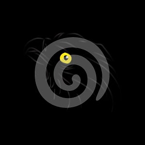 Illustration of eagle head. Logo concept.