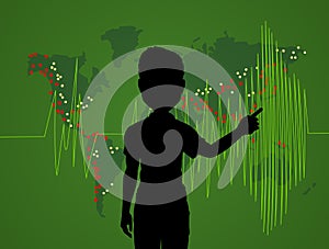 Illustration of earthquakes