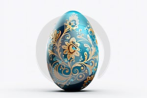 illustration of easter egg on transparent white background, Generative ai