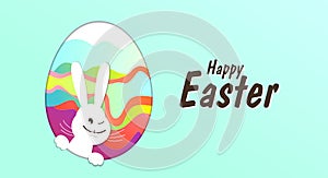 An illustration of an Easter theme that can be used in the design of a greeting card or poster