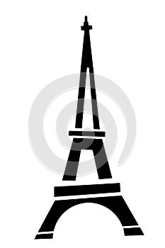 Illustration of Eiffel tower Paris France