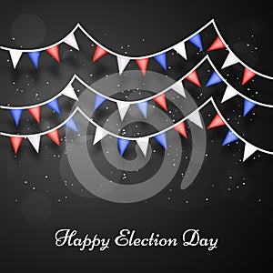 Illustration of election day background