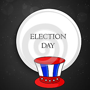Illustration of election day background