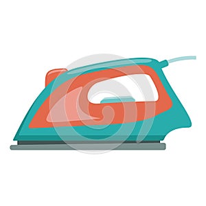 Illustration of an electric iron flat icon