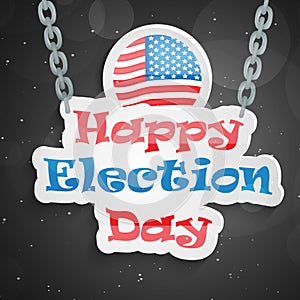 Illustration of election day background
