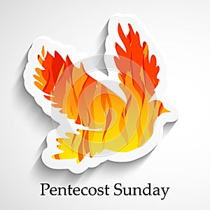 Illustration of Pentecost Sunday background photo