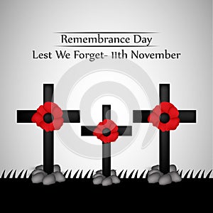 Illustration of Remembrance Day background