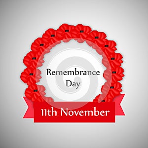 Illustration of Remembrance Day background