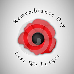 Illustration of Remembrance Day background