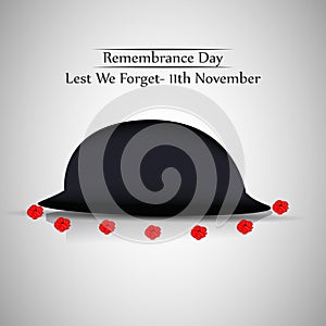 Illustration of Remembrance Day background