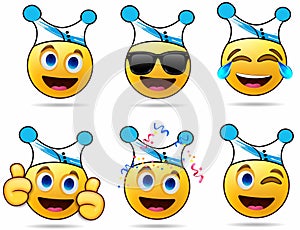 Illustration emoticon cartoon isolated regional spain, icon happy photo