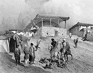 The Caucasian settlement.