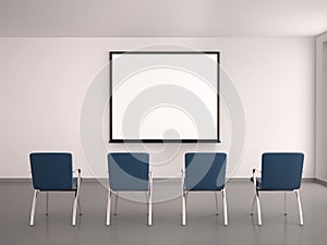 illustration of Empty office for seminars