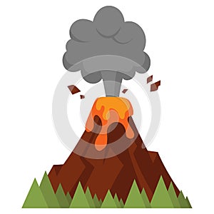 Illustration of eruption.