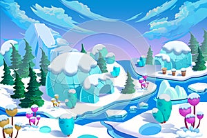 Illustration: The Eskimo Igloo Town