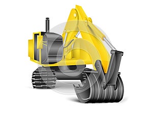 Illustration of excavator