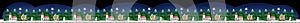 Christmas border or festoon isolated on black