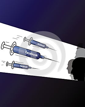 Illustration of Facebook attack