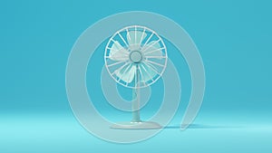 Illustration of a fan painted with 3DCG