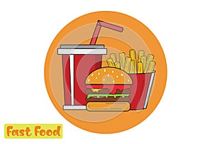 Illustration Fast Food tasty