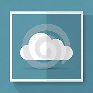 Illustration features a white cloud icon centered within a white