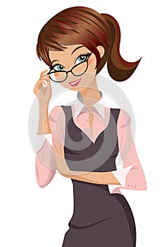 Business Woman with Spectacles photo