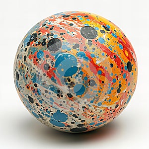 Featuring a makemake planet , isolated on white background , high quality, high resolution