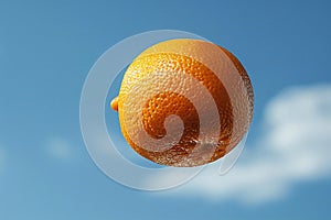 Featuring a there is an orange freese flying in the air, high quality, high resolution