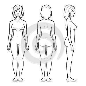 4 Illustration of female figure photo