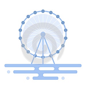 Illustration of Ferris wheel.