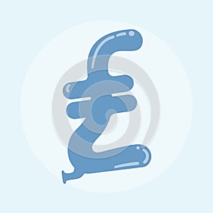 Illustration of financial concept pound