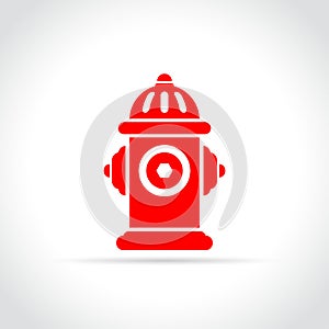Fire hydrant icon on white background