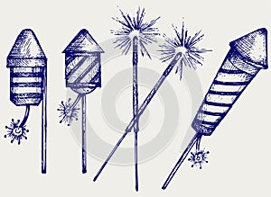 Illustration fireworks