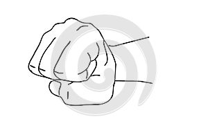 Illustration of the fist