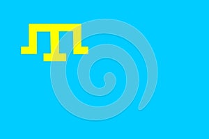 Illustration of flag of the Crimean Tatar people, photo