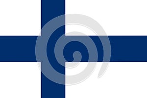 An illustration of the flag of finland