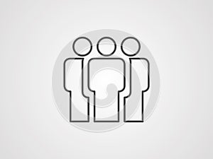Group vector icon sign symbol