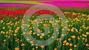 Illustration of floral, meadows background texture