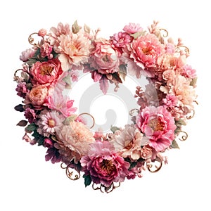 illustration of floral wreath for a special occasion