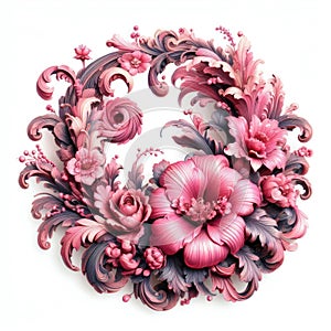 illustration of floral wreath for a special occasion