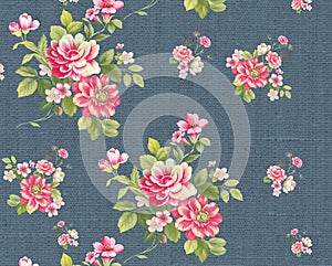 Flower Illustration pattern in simple background