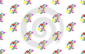 Illustration of flowers used in fabric printing Or used in the textile industry, wallpaper patterns on various surfaces.