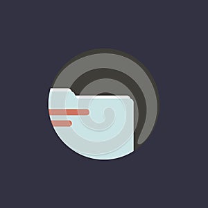 Illustration of folder icon vector